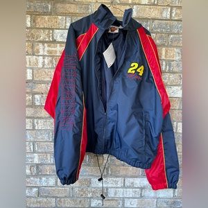 NWT Vintage Y2K/90s NASCAR Jeff Gordon #24 Windbreaker Mens Large